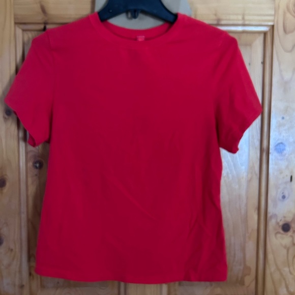 SKIMS Cotton Jersey Crewneck T-Shirt Ruby Red | Size XL | NWT - Picture 11 of 11